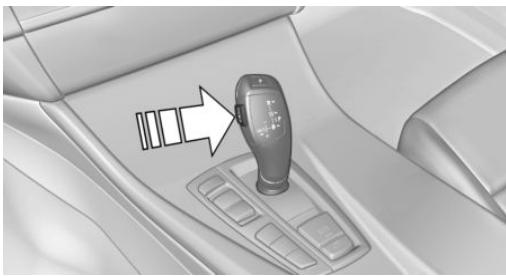 BMW X4 (2014-2018) - Placer la manette de sélection sur D, N ou R - 1
