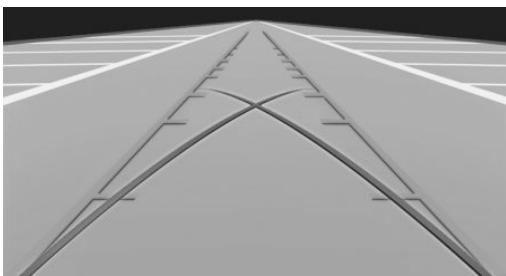 BMW X4 (2014-2018) - Stationnement en utilisant la trajectoire correspondant à la position du volant et la trajectoire théorique - 1