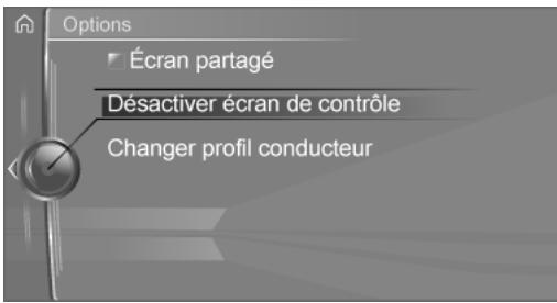 BMW X4 (2014-2018) - « Éteindre écran de contrôle » - 1