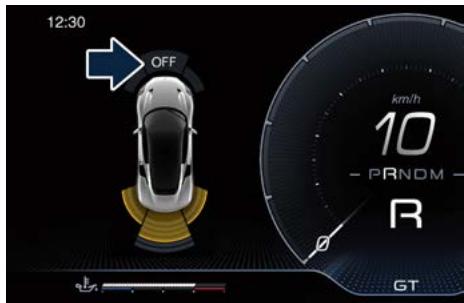 Maserati MC20 (2020) - Activation et désactivation du système d'aide au stationnement Park Assist - 2