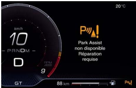 Maserati MC20 (2020) - Messages d'avertissement - 1