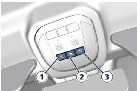Maserati MC20 (2020) - Autres Commandes sur la Console de Plafonnier - 1