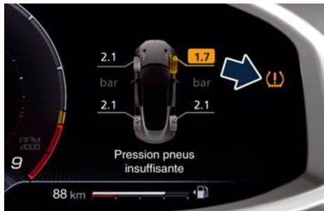 Maserati MC20 (2020) - Avertissement basse pression pneus - 1
