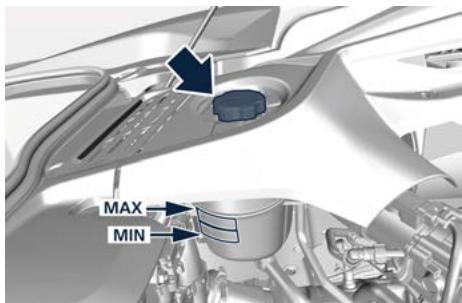 Maserati MC20 (2020) - Vérification du niveau du liquide de refroidissement moteur - 1