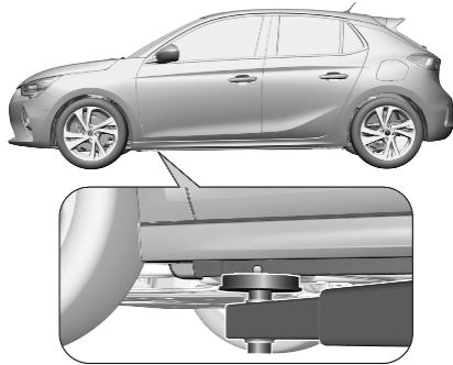 OPEL Corsa F - 6 (2019-2023) - Positions de mise sur cric - 2