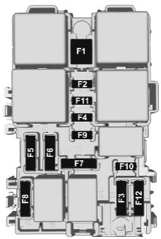 OPEL Corsa F - 6 (2019-2023) - Boîte à fusibles sur le côté droit du tableau de bord - 2