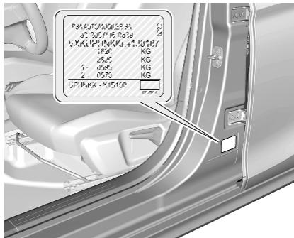 OPEL Corsa F - 6 (2019-2023) - Plaquette d'identification - 1