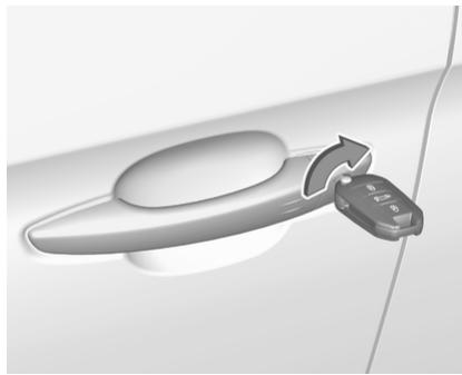 OPEL Corsa F - 6 (2019-2023) - Utilisation avec la clé en cas de défaillance du verrouillage central - 3