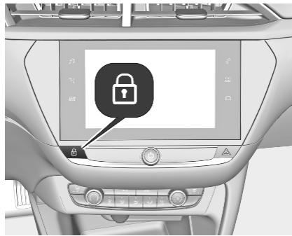 OPEL Corsa F - 6 (2019-2023) - Bouton de verrouillage central - 1
