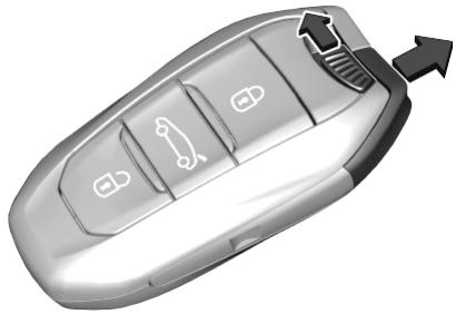OPEL Corsa F - 6 (2019-2023) - Utilisation avec la clé en cas de défaillance du verrouillage central - 1