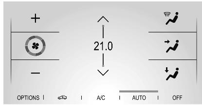 OPEL Corsa F - 6 (2019-2023) - Menu des réglages de climatisation - 1