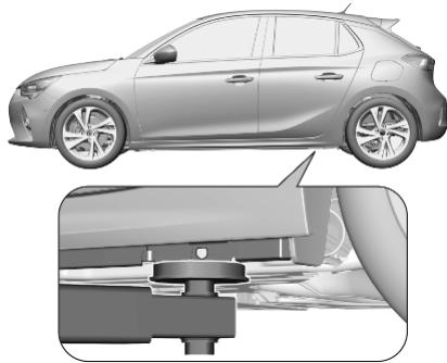 OPEL Corsa F - 6 (2019-2023) - Positions de mise sur cric - 1