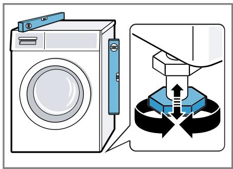 BOSCH WNA144V0FR - Alignement de l'appareil - 2