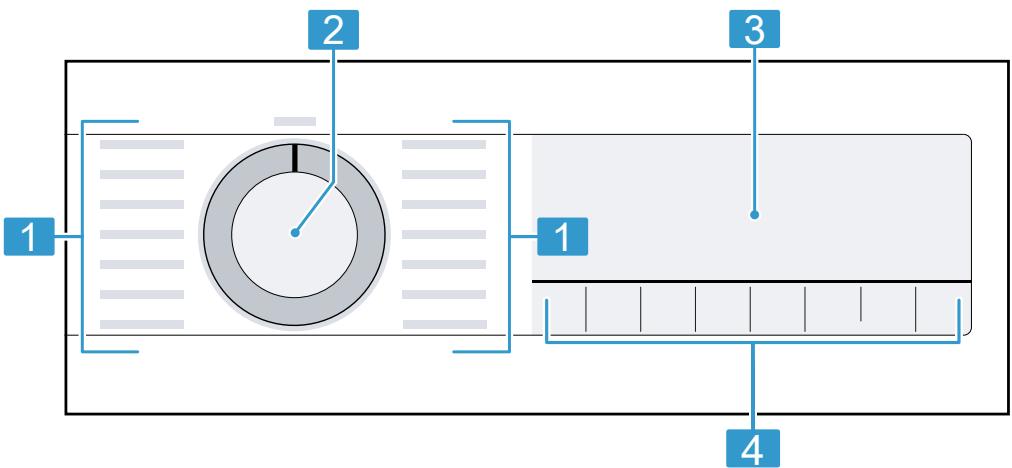 BOSCH WNA144V0FR - Bandeau de commande - 1