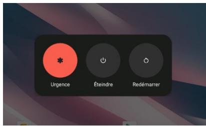 Urgence Éteindre Redémarrer