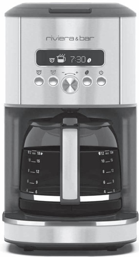 RIVIERA & BAR BCF570 - Cafetière filtre 1,8 litre - 1