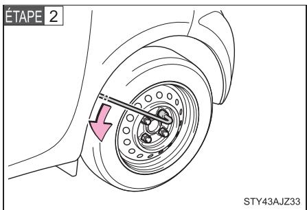 Scion IQ (2012) - Remplacement d'une roue - 2