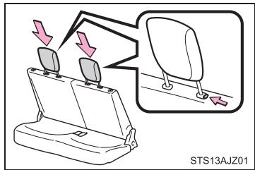Scion IQ (2012) - Montage des appuis-tête - 1