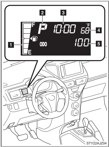 Scion IQ (2012) - Écran multifonctionnel - 1
