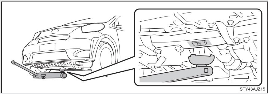Scion IQ (2012) - Positionnement du cric - 1