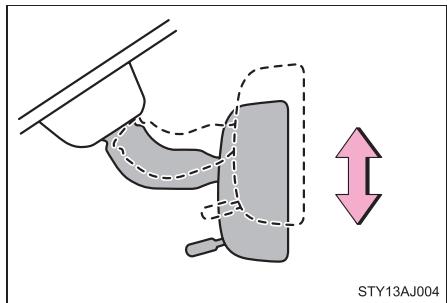 Scion IQ (2012) - Réglage en hauteur du rétroviseur - 1