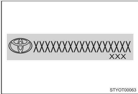 Scion IQ (2012) - Étiquettes de prévention contre le vol - 1