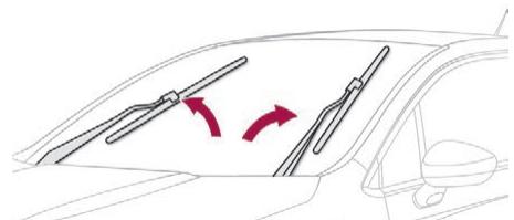 DS Automobiles DS4 (2015-2018) - Position particulière de l'essuie-vitre avant - 1