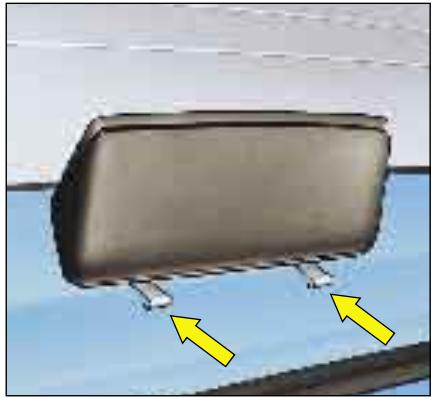 CITROEN Xsara Picasso Phase 2 (2004-2010) - Ne placez pas d'objets durs ou lourds sur la tablette. - 2