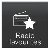VOLVO V60 2 - Mémoriser les stations de radio dans l'application Favoris radio - 1