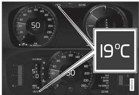 VOLVO V60 2 - Indicateur de température extérieure - 1