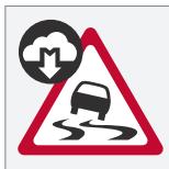VOLVO V60 2 - Alarme concernant une chaussée glissante - 1