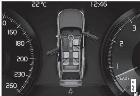VOLVO V60 2 - Rappels pour les portes et les ceintures de sécurité - 1