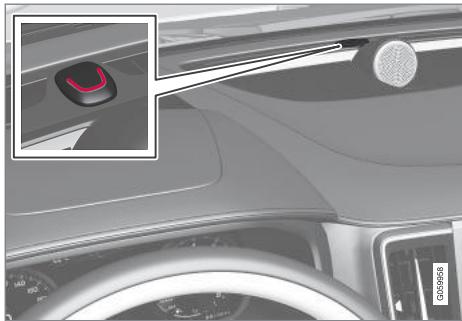 VOLVO V60 2 - Témoin de verrouillage et d'alarme sur le tableau de bord - 1