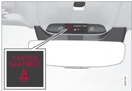 VOLVO V60 2 - Rappels pour les portes et les ceintures de sécurité - 2