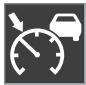 VOLVO V60 2 - Symboles et messages pour le régulateur adaptatif de vitesse\*73 - 1