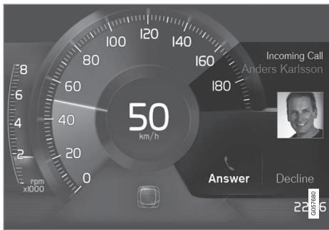 VOLVO V60 2 - Message sur l'écran conducteur - 1