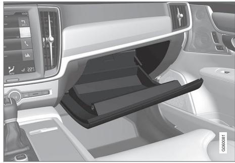 VOLVO V60 2 - Utiliser la boîte à gants - 1