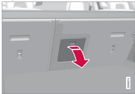 VOLVO V60 2 - Trappe de chargement dans la banquette arrière - 1