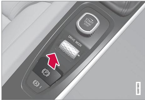 VOLVO V60 2 - Activer et désactiver le frein de stationnement - 1