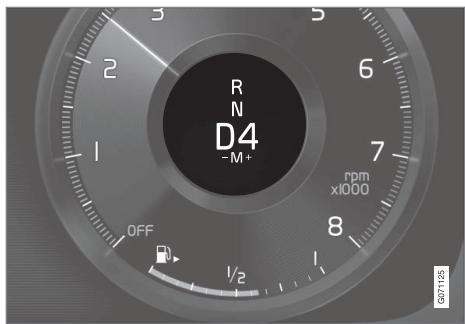 VOLVO V60 2 - Activation des palettes au volant en position D - 2