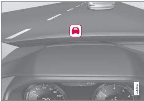 VOLVO V60 2 - City Safety sur l'affichage tête haute - 1