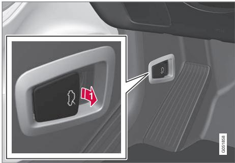 VOLVO V60 2 - Ouvrir et fermer le capot moteur - 1