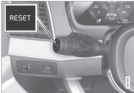VOLVO V60 2 - Initialiser le compteur journalier - 1