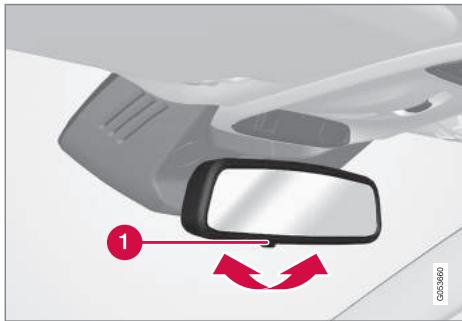 VOLVO V60 2 - Fonction antiéblouissement manuelle - 1