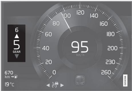 VOLVO V60 2 - Indicateur de rapport - 2