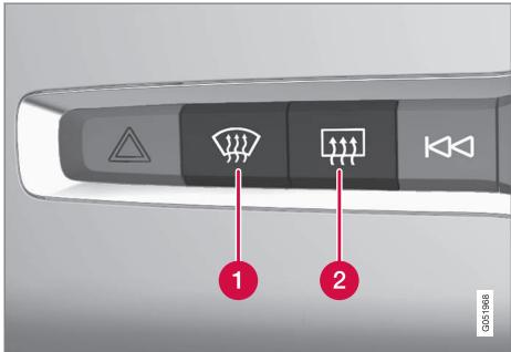 VOLVO V60 2 - Commandes climatiques - 1