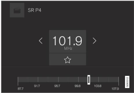 VOLVO V60 2 - Chercher une station de radio - 2
