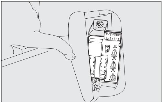 Abarth Punto Evo 3 (2009-2012) - Centrale du coffre à bagages fig. 161 - 1