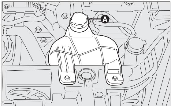 Abarth Punto Evo 3 (2009-2012) - LIQUIDE DU CIRCUIT DE REFROIDISSEMENT DU MOTEUR fig. 168 - 1