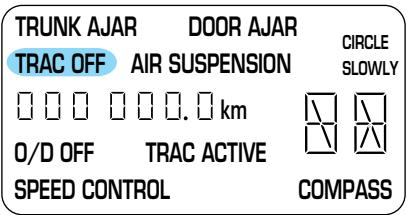 Lincoln Town Car (1998-2003) - Témoin de neutralisation de la fonction antipatinage (TRAC OFF) - 1